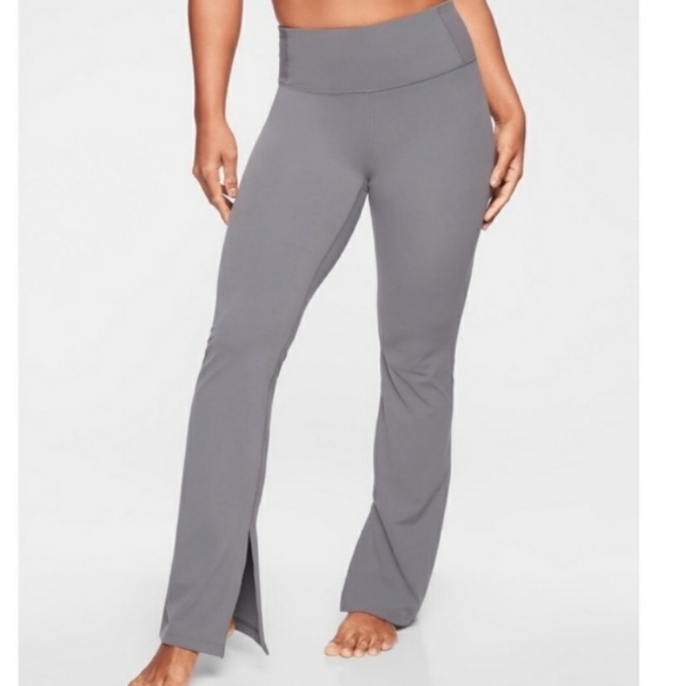 Athleta Gray Barre‎ Skinny Flare Legging Powervita
